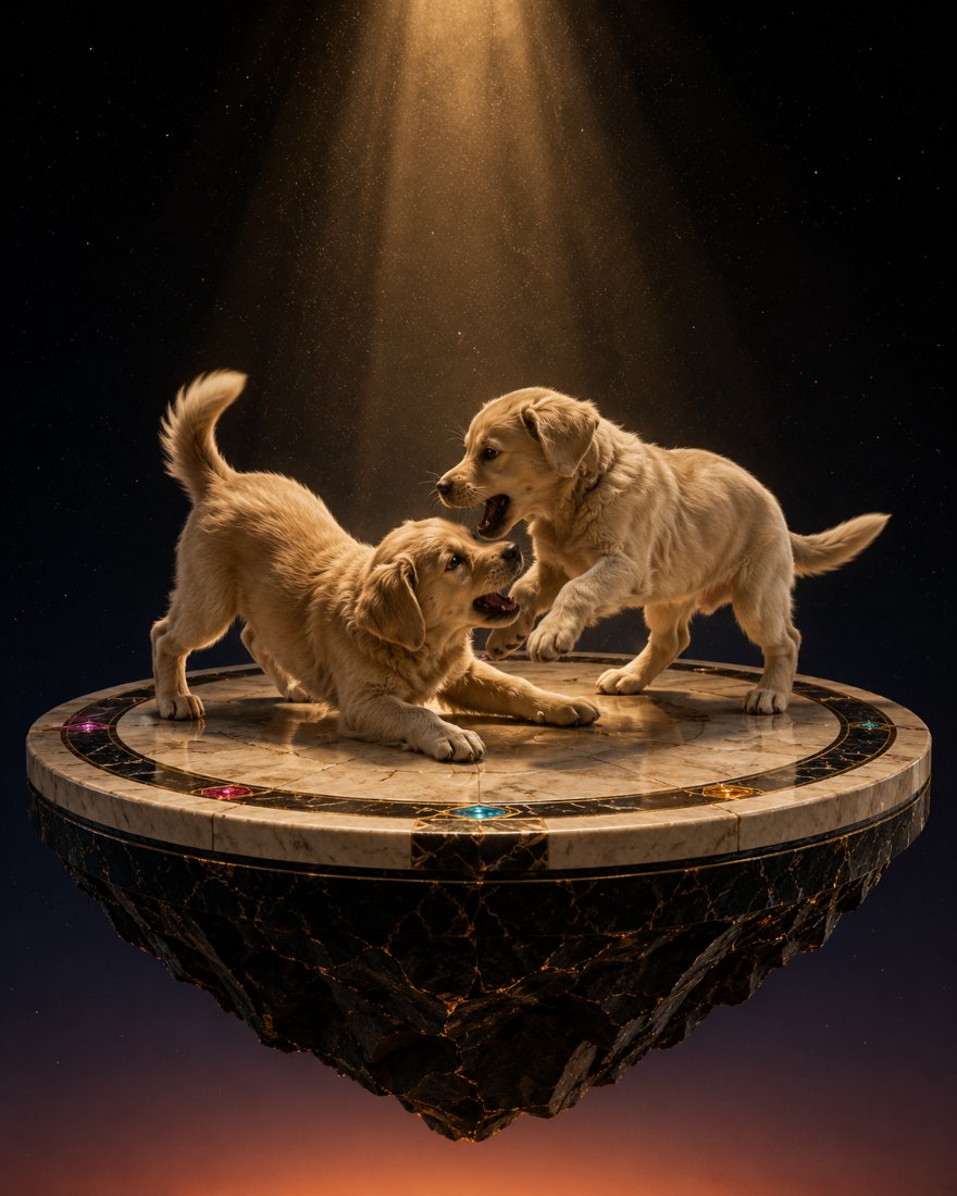 Puppies at play